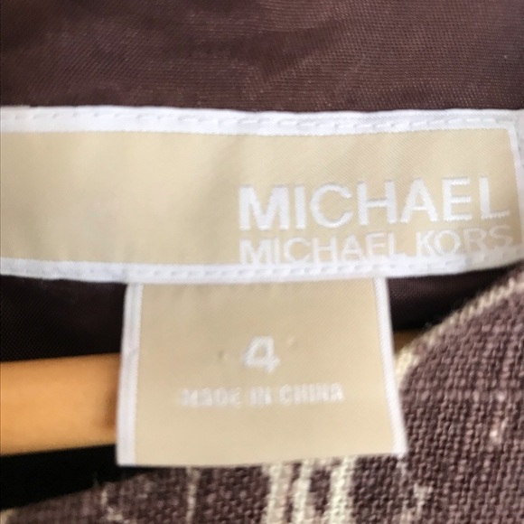 Michael Kors funky Sheath dress 👗 Linen/cotton blend (fully lined)-Size 4 - Picture 3 of 6